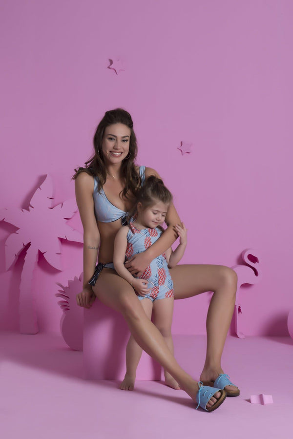 Dalga Kadın Çift Yüzlü Bikini Üstü