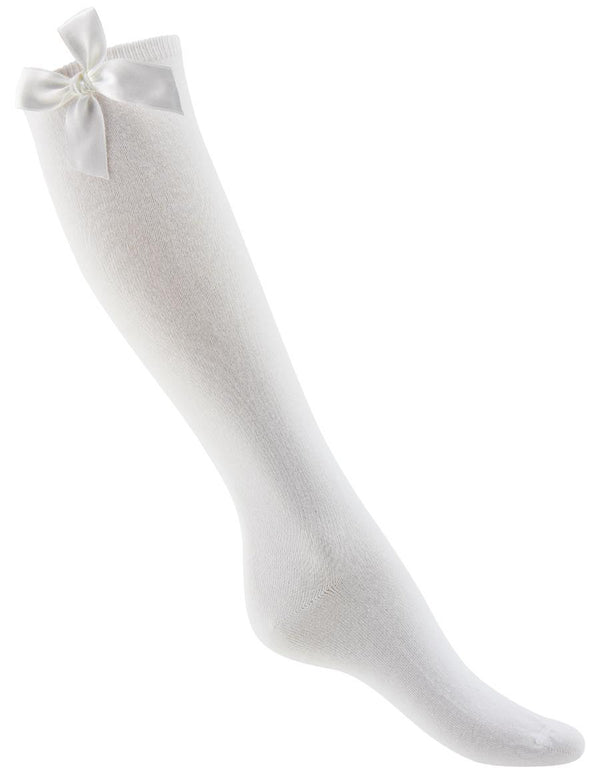 Fiyonklu Dizaltı Kadın Basic Çorap