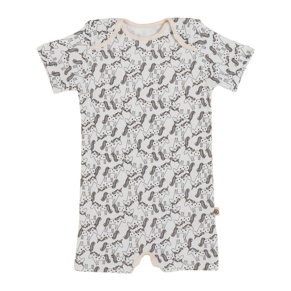 Unicorn Kısa Bebek Tulumu