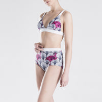 Art Deco Flamingo Mavi Kadın Bikini Seti