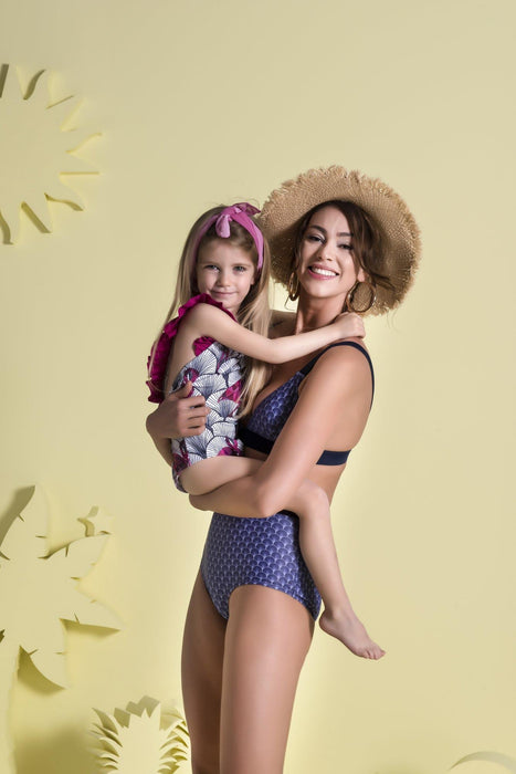 Art Deco Lacivert Kadın Bikini Seti