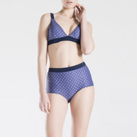 Art Deco Lacivert Kadın Bikini Seti