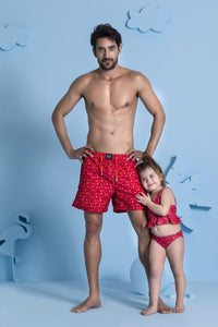 Flower Desenli Kız Çocuk Bikini Seti