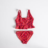 Flower Desenli Kız Çocuk Bikini Seti