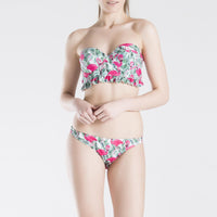 Palm Leaves Desenli Kadın Yüksek Bel Bikini Altı