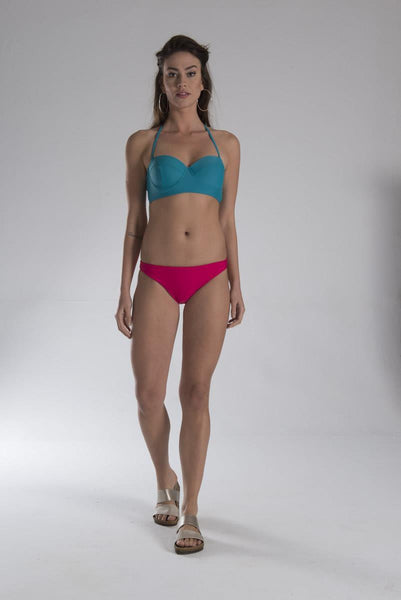 Tropical & Coral Yeşil Kadın Bikini Üstü