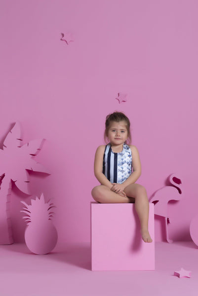 Pineapple & Wave Kız Çocuk Mayo