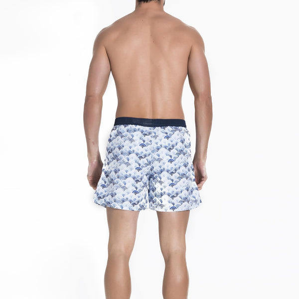 Pineapple & Wave Desenli Erkek Mayo