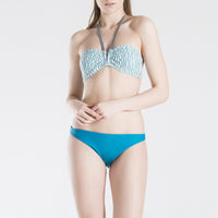 Tropical & Coral Yeşil Desenli Kadın Bikini Üstü