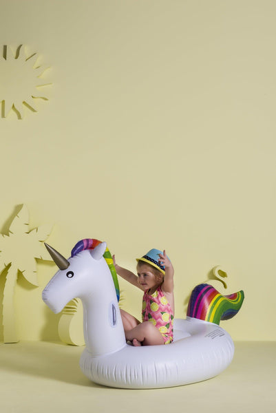 Lemon & Zigzag Desenli Kız Çocuk Mayo