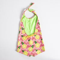 Lemon & Zigzag Desenli Kız Çocuk Mayo