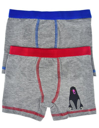 2 li Erkek Çocuk Basic Renkli Boxer