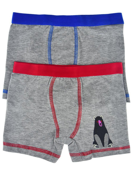 2 li Erkek Çocuk Basic Renkli Boxer