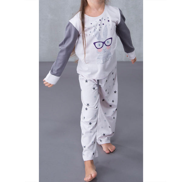 Happy Rabit Kız Çocuk Pijama Seti