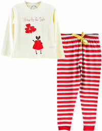Cat Love Kız Çocuk Pijama Seti