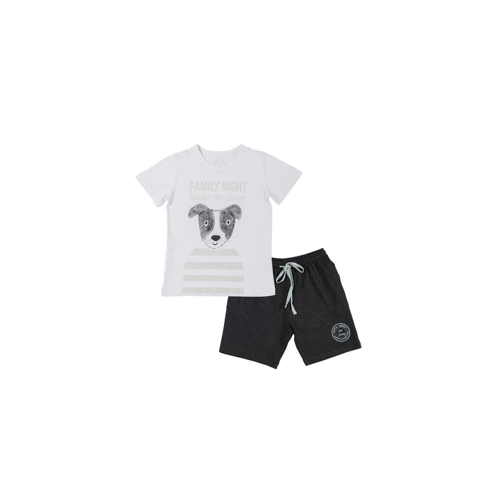 Dog Love Erkek Çocuk Şortlu Pijama Seti