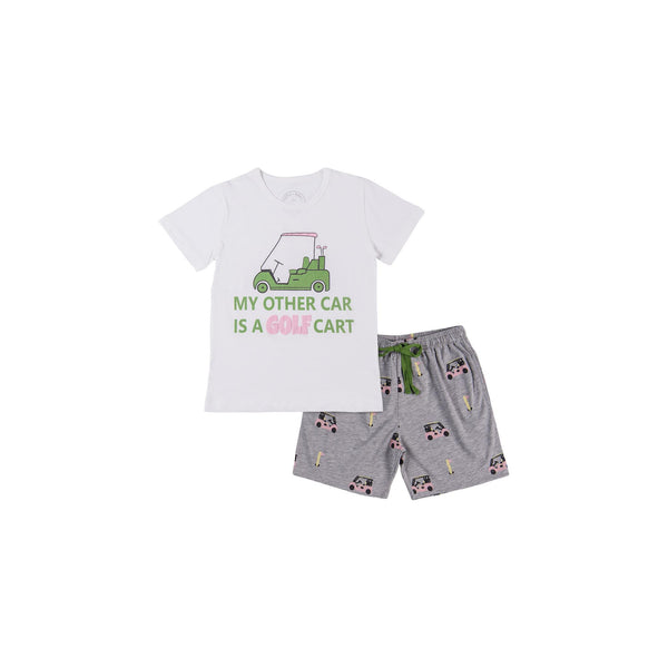 Golf Car Erkek Çocuk Şortlu Pijama Seti