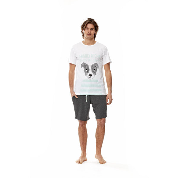 Dog Love Erkek Şortlu Pijama Seti