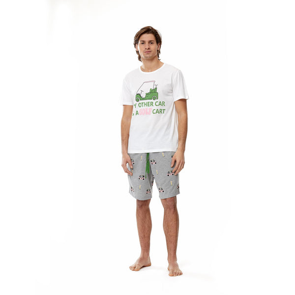 Golf Car Erkek Şortlu Pijama Seti