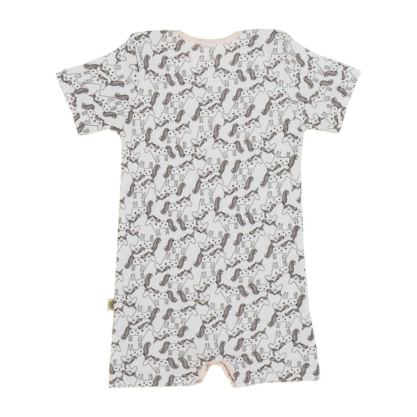 Unicorn Kısa Bebek Tulumu