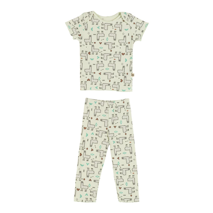 Lama Yarım Kollu Çocuk Pijama Seti