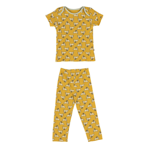 Rabbit Yarım Kollu Çocuk Pijama Seti