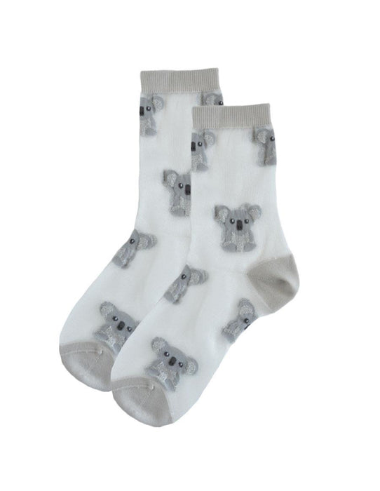 Lurex Happy Koala Kız Çocuk Soket Çorap